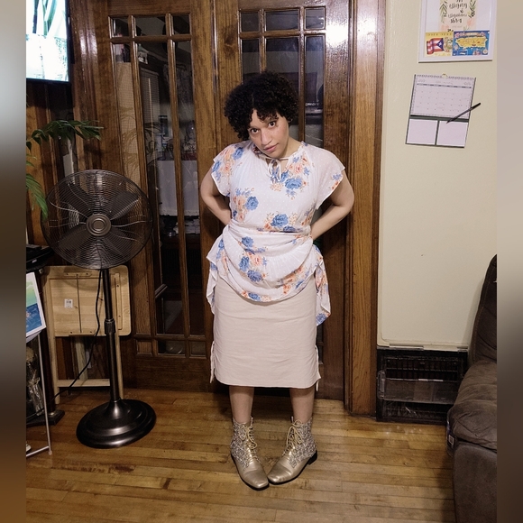 Multicolor Midi Flower Dress - Picture 2 of 7